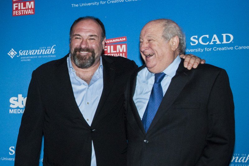 The late James Gandolfini and Bobby Zarem (right), during happier times at a previous Savannah Film Festival