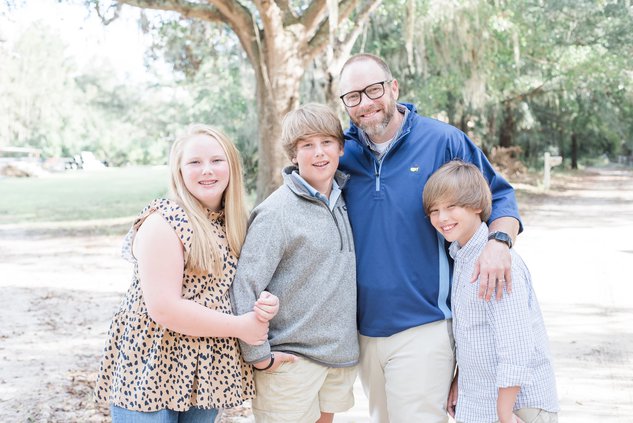 Courtesy of Chad Prosser/Bulloch County Schools SHS Principal Chad Prosser, seen here with his children, left to right, Lorelei, 12, Drew, 14, and Brannen, 10, referenced spending more time with his family as the basis for his decision to seek a transfer