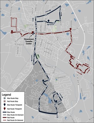 Statesboro city transit bus route