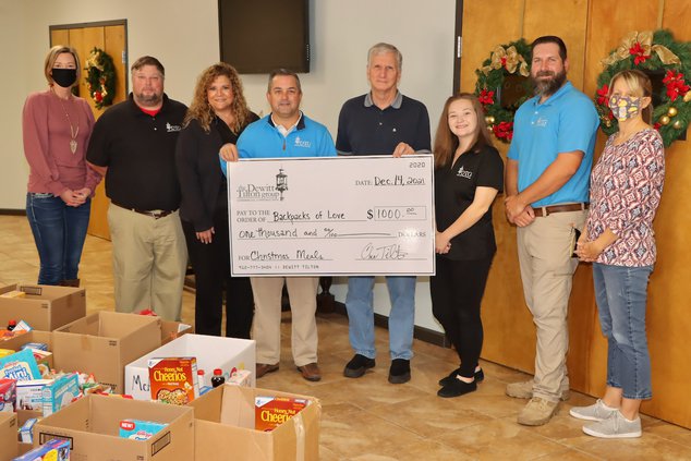 Backpacks of Love donation