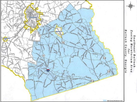 zoning map SE Bulloch