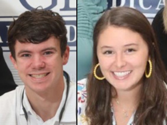 Mackenzie Glisson, who attends the Accelerated Nursing Program at Augusta University.  Walt Jeffers, currently an ICU technician at EGRMC and is studying Nursing Assistance at Georgia Southern University.