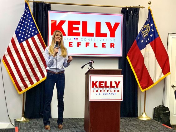 Kelly Loeffler at a campaign rally in 2020. (Photo by Beau Evans)