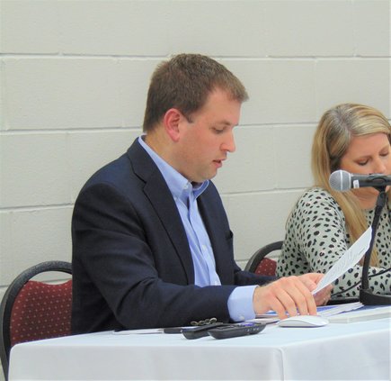 Planning and Development Director James Pope speaks to the Bulloch County Board of Commissioners during a meeting in early January. Work continues on a revision of the county's zoning ordinance and subdivision regulations expected to be enacted in early A