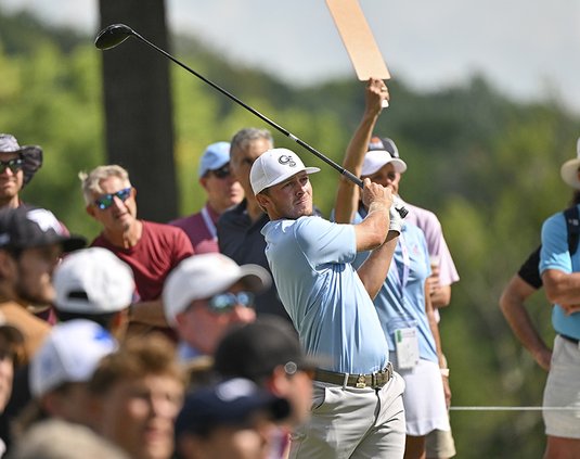 ASSOCIATED PRESS/File Georgia Southern golfer Ben Carr is shown in action at the 2022 U.S. Amateur golf tournament. Carr finished second, which qualified him to play in the 2023 Masters that begins Thursday in Augusta.