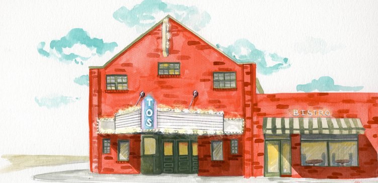 A rendering of what the restored Tos theater could look like