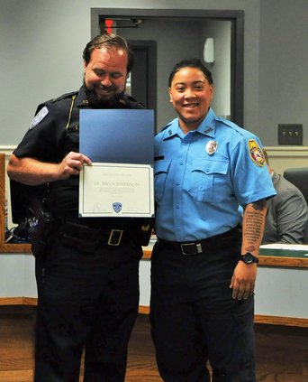 Lt. Daniel Thompson and Miya Johnson