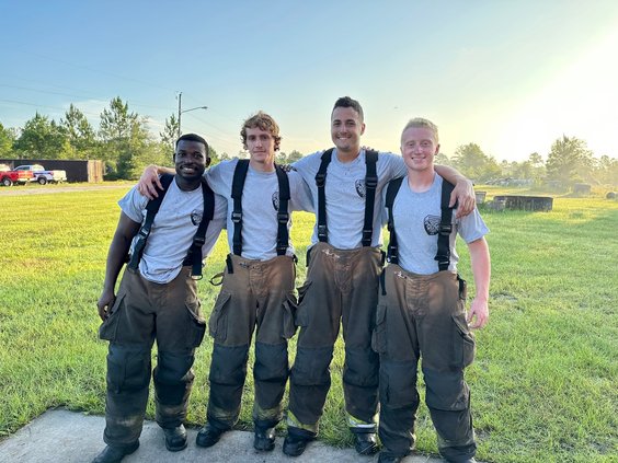 Four new ECFD Firefighters
