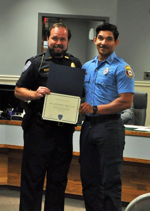 Lt. Daniel Thompson and Stephen Melton