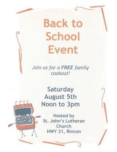 Back-to-School cookout