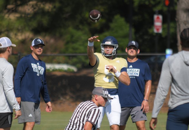 Eagles go full pads for first time in fall camp - Statesboro Herald