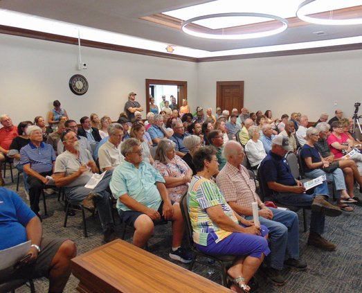 county tax opposition - crowd