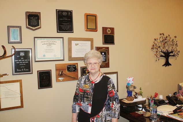Elaine Tuten in her office at GeoVista Credit Union.