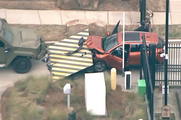 SUV hits FBI Atlanta gate