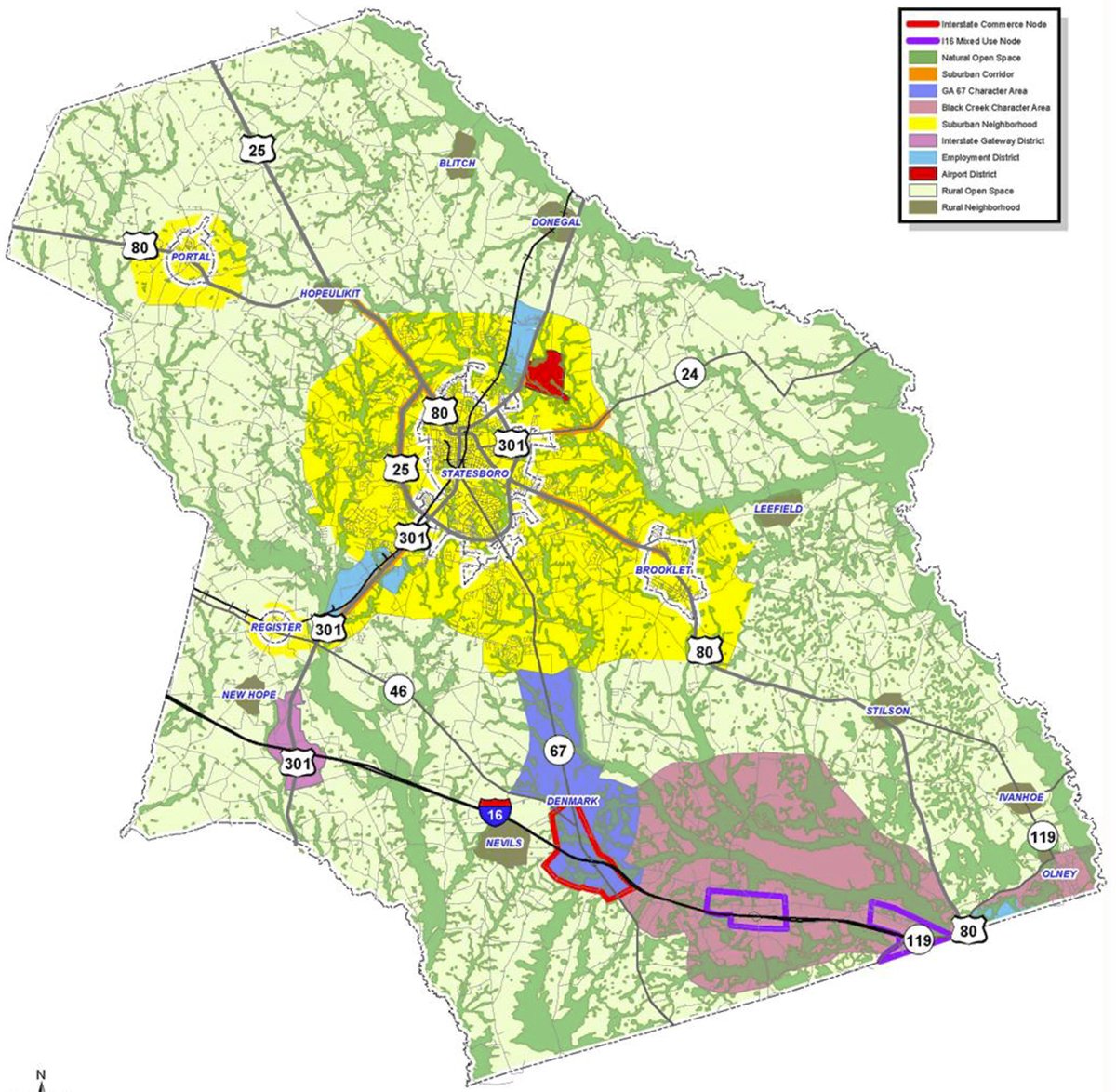 Commissioners approve ‘Smart Bulloch 2045’ draft creating Hwy. 67 and