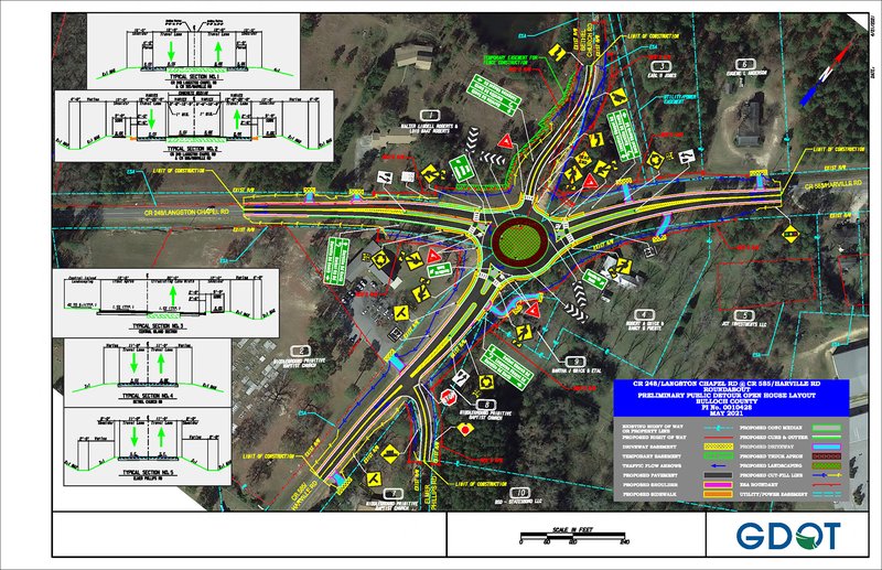 Harville RoadLangston Chapel Road roundabout construction to begin