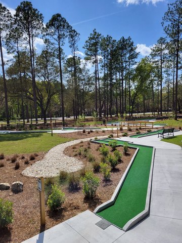 18 hole mini golf course/golf activities at Jack Hill State Park in