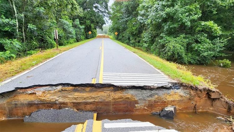 Debby - dam breached