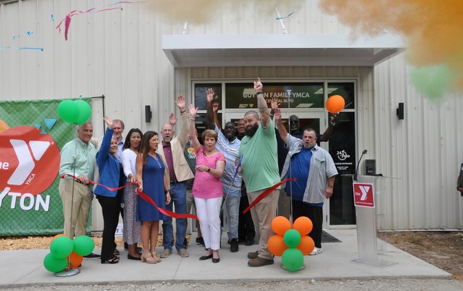 Guyton Y Ribbon cutting