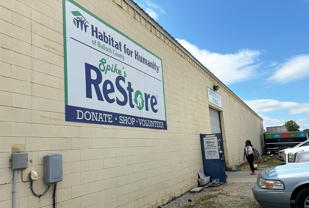 The exterior of the Habitat for Humanity ReStore on Johnson St. in Statesboro is shown above.It was announced Wednesday that the building and property are being listed for sale.