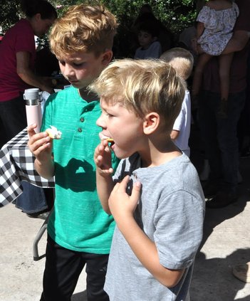 More than 100 homeschooled students from Effingham, Bryan, Chatham, and Long counties took a field trip to Joyful Acres Farm in Springfield on Oct. 3.