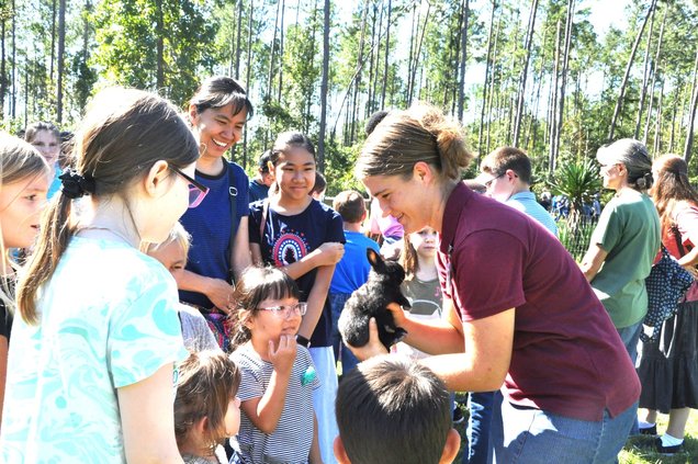 More than 100 homeschooled students from Effingham, Bryan, Chatham, and Long counties took a field trip to Joyful Acres Farm in Springfield on Oct. 3.