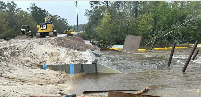 Brannen Pond project - high water