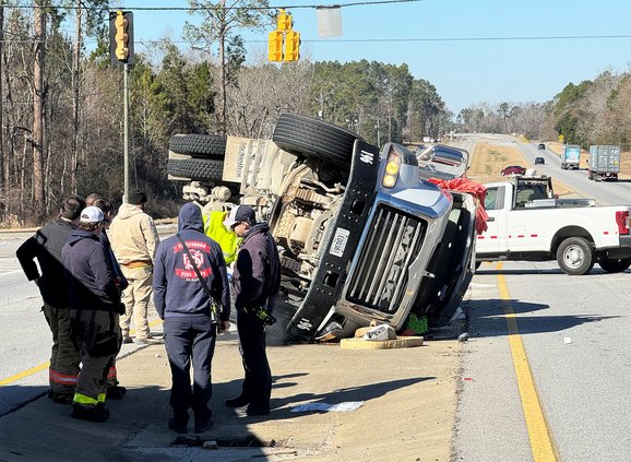 Overturned Truck