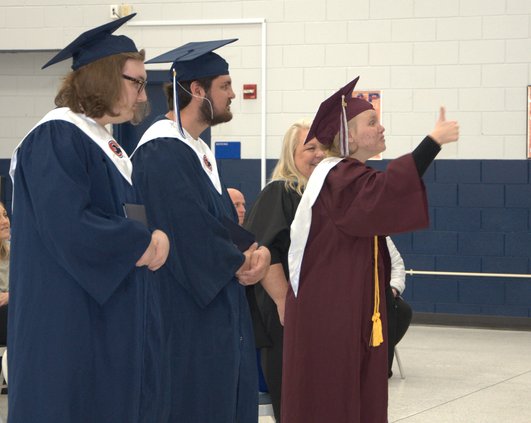 Trinity Serota thumbs up