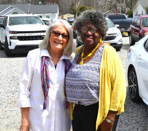 Elaine Spencer and Lucy Powell