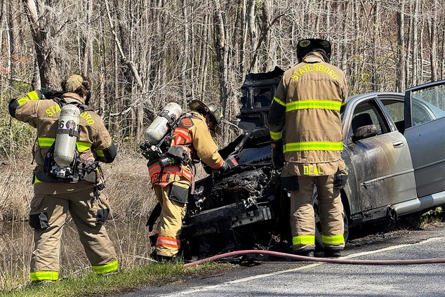 Langston Chapel Road Car Fire