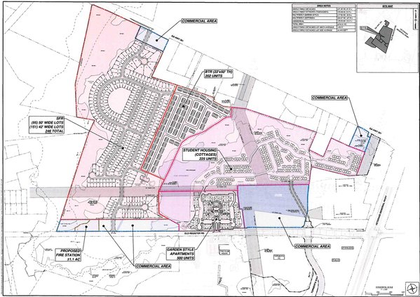Old Register Road rezoning map