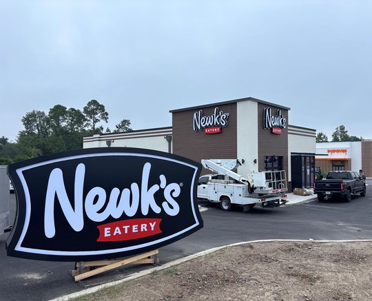 Newk's Eatery in Statesboro nearing completion