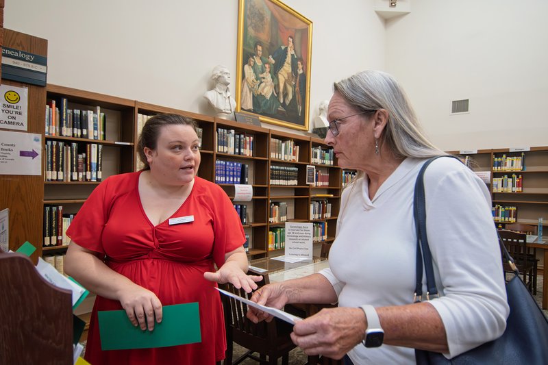 Genealogy librarian Kaitlyn Capper