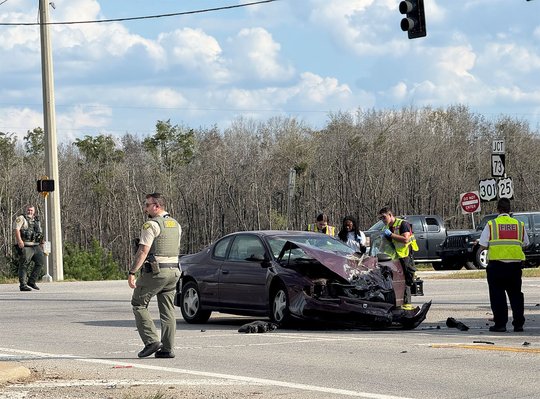Accident at 301/46 intersection injures two, delays traffic