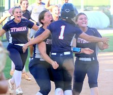 South vs. Rebels softball