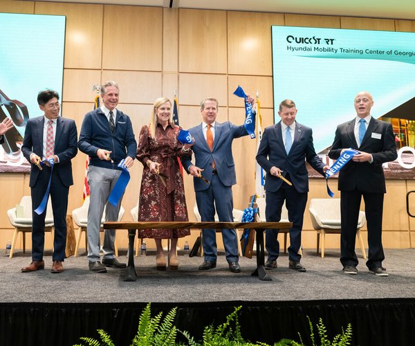 Ribbon cutting for new training center at Hyundai