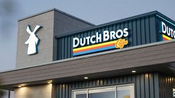 The front of a completed Dutch Bros. Coffee shop is shown in the photo provided by the company.