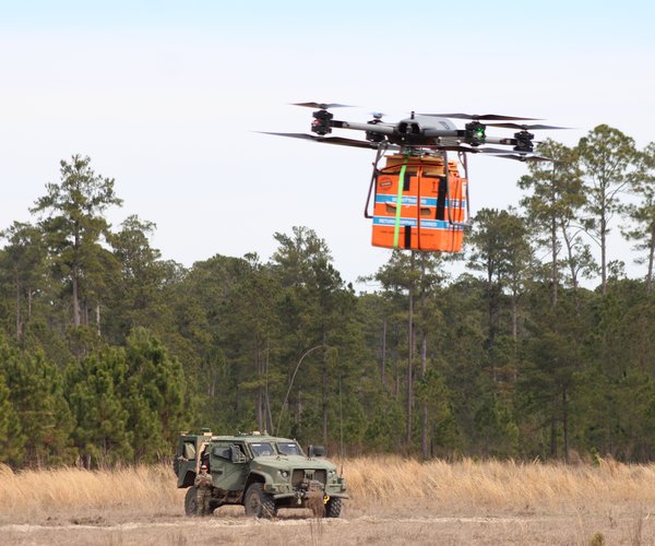 Soldiers test drones’ capability to resupply troops