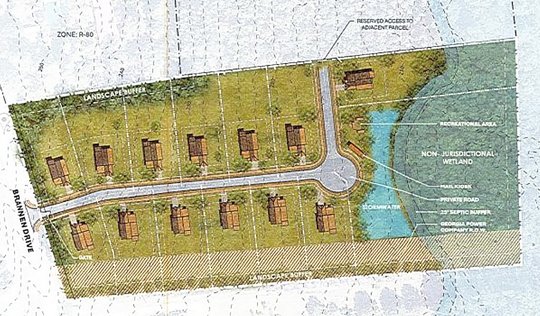 Commissioners OK much-challenged Brannen Drive subdivision, now limited to 10 houses