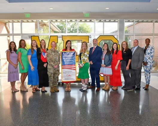 mcalister elem school army award