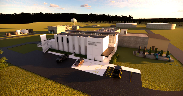 Water Treatment Plant rendering