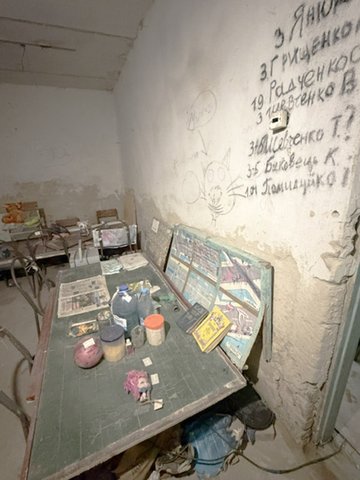 A sobering visit to a war crimes site in Ukraine