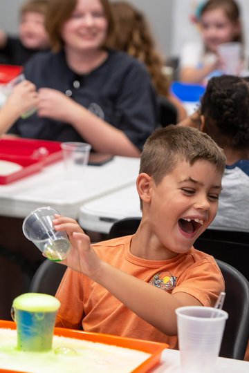 A 'volcanic' reaction at a Statesboro Library 'lab'