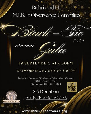 black tie gala flyer 2026